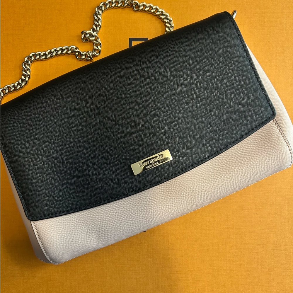 NWOT Kate Spade Powder Pink and Black Crossbody